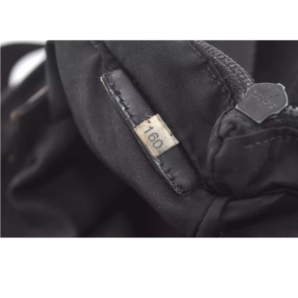 Authentic PRADA Nylon Tessuto Leather Shoulder Cross Body Bag Purse Black - Picture 11 of 12